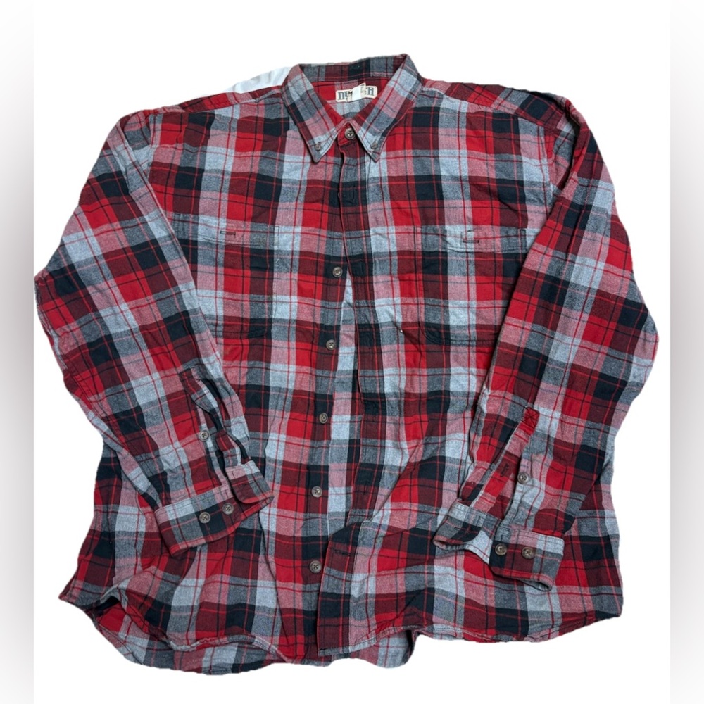 Deluth Trading 2XL Men’s Red Plaid Flannel Shirt